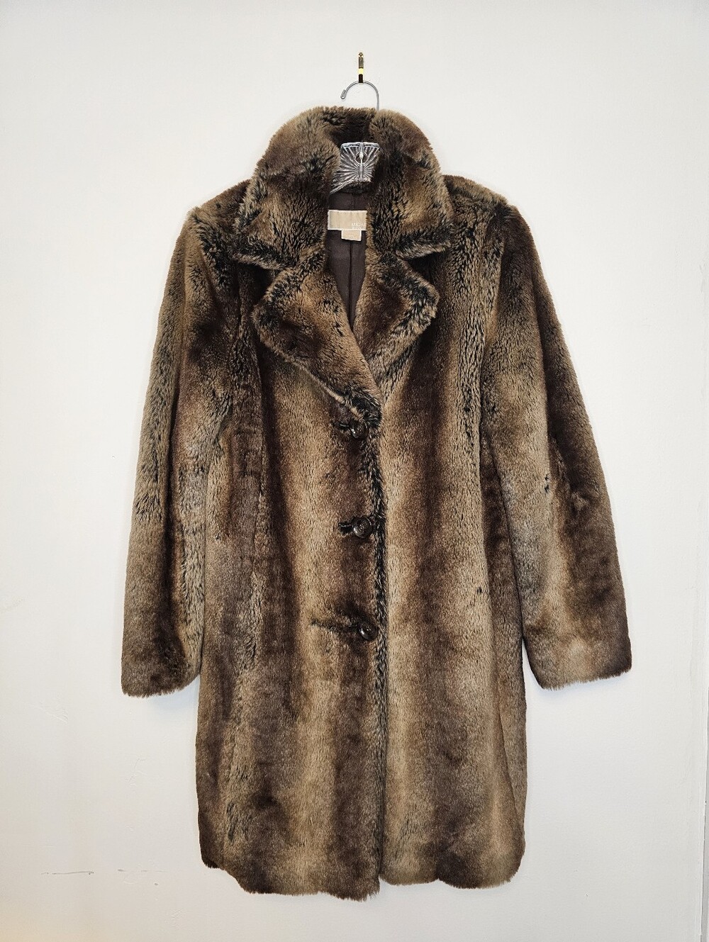 Michael Kors Faux Fur Coat - Medium
